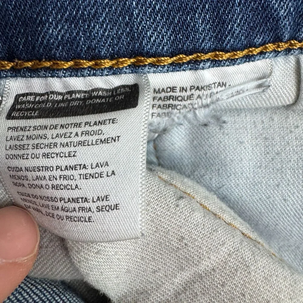 Levi's 506 Straight Leg Denim Jeans Mens 36x30 Blue Medium Wash Cotton Casual